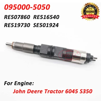 Нов Инжектор в Събирането на 095000-5050 един пулверизатор за Впръскване на Гориво 0950005050 За Трактор John Deere 6045 RE507860 RE516540 RE519730 SE501924